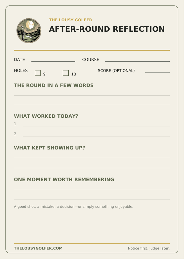 After-Round Reflection card